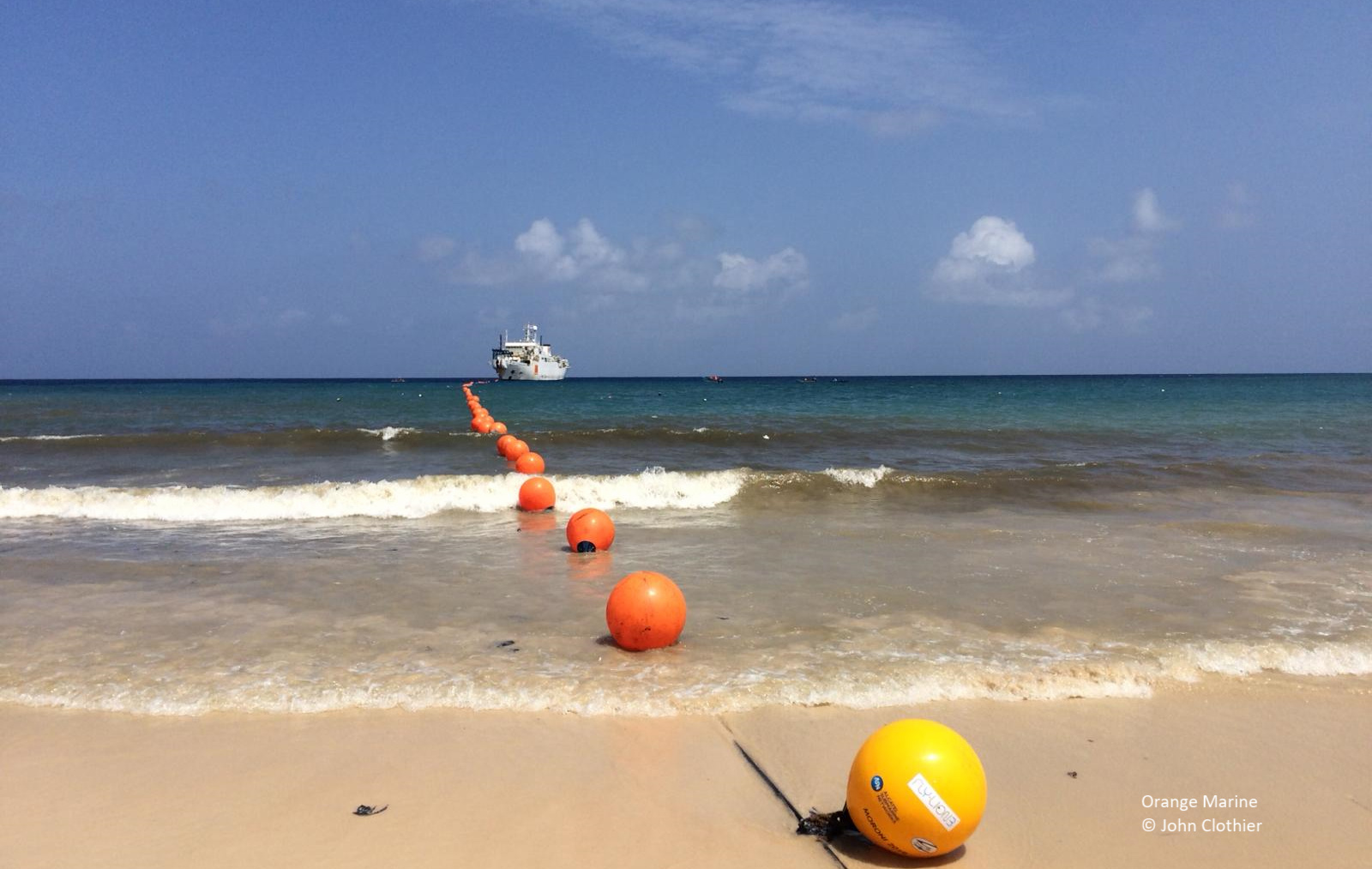 High-speed broadband submarine cable FLY-LION3 makes landfall in Mayotte -  Orange Marine
